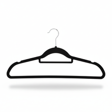 50-Piece Non-Slip Velvet Clothes Hanger-Black