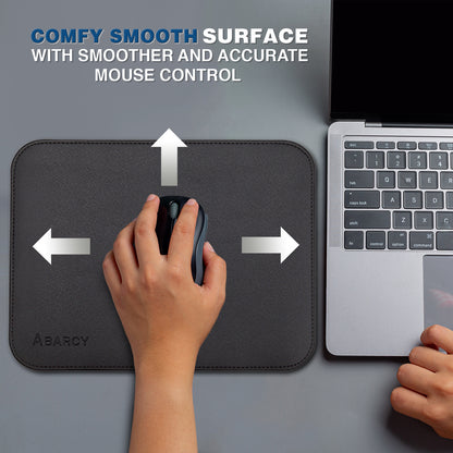 Dual-Sided Leather Mouse Pad